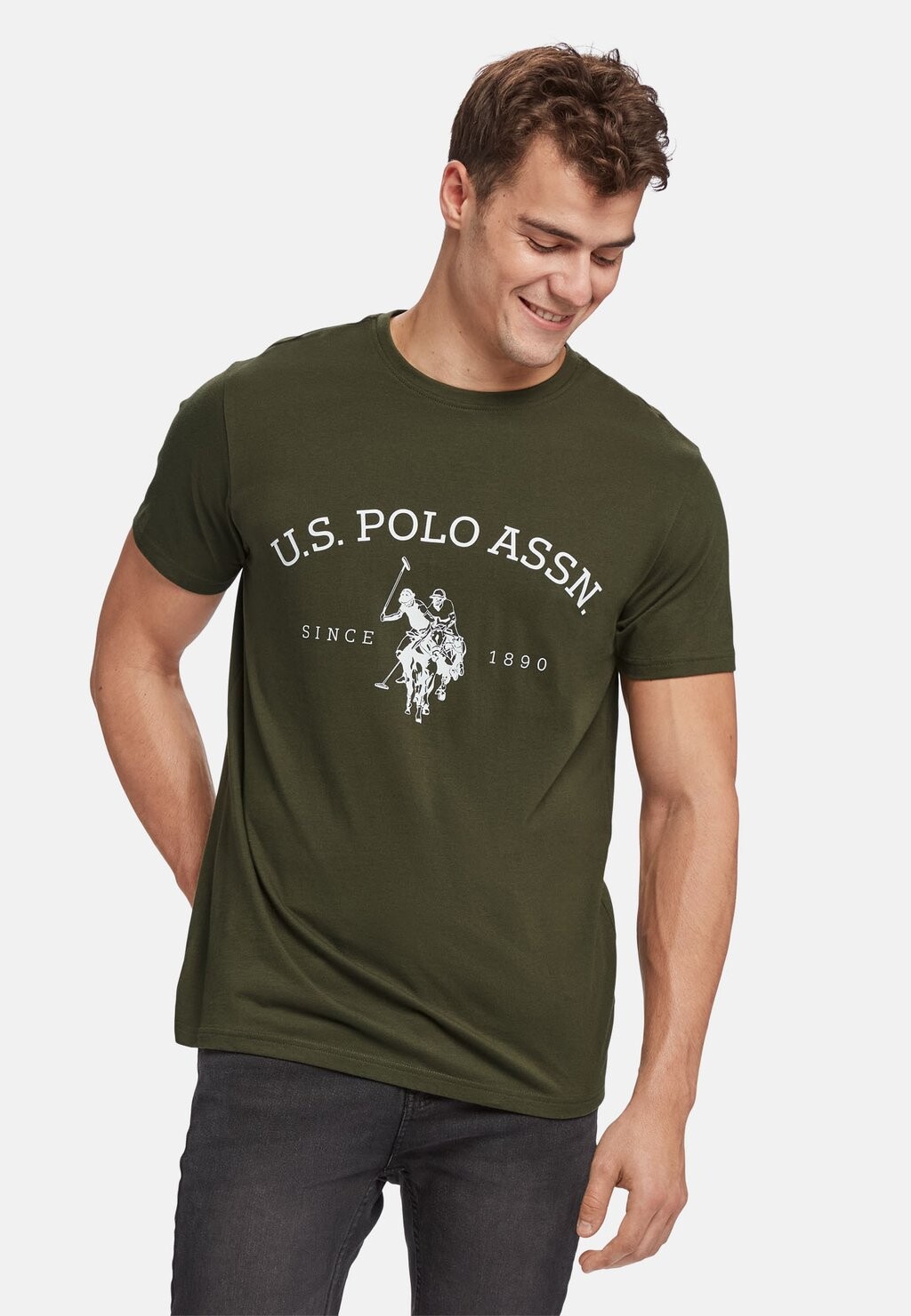 

Футболка с принтом ARCHIBALD U.S. Polo Assn., цвет forest night