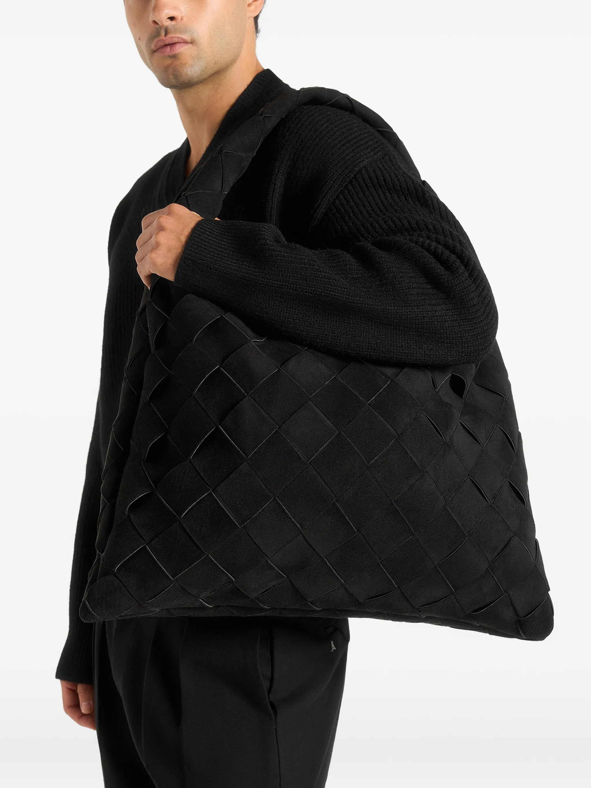 

Плетеная сумка-тоут Aubin Manière De Voir, черный