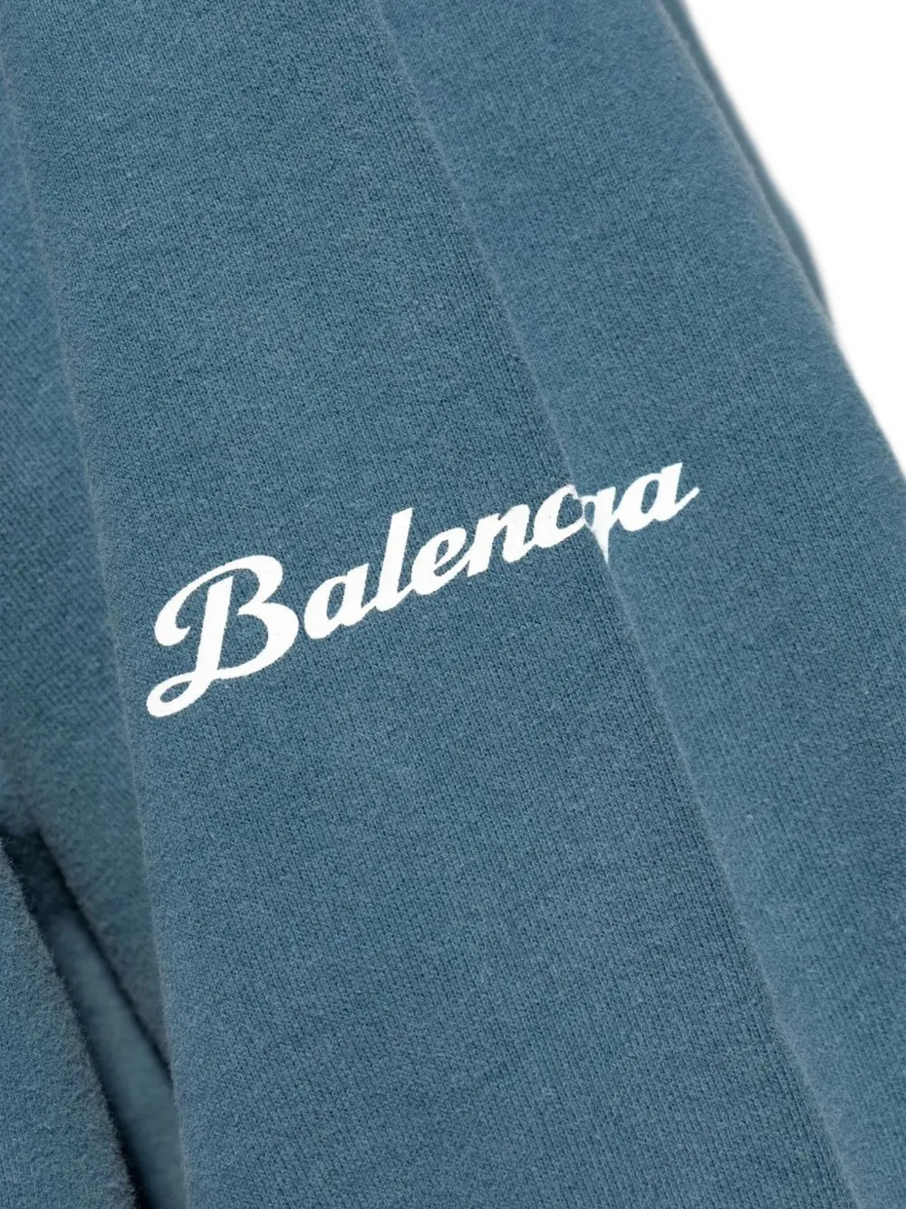 Толстовка с принтом автомобиля Lamborghini и деталями колес BALENCIAGA, синий — фото 4