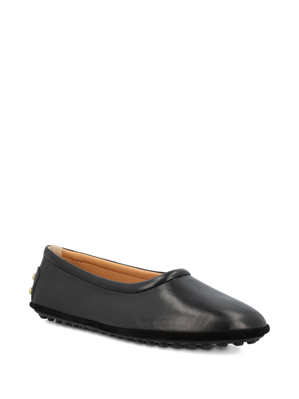 Балетки с декоративными заклёпками Tod'S, черный — фото 2