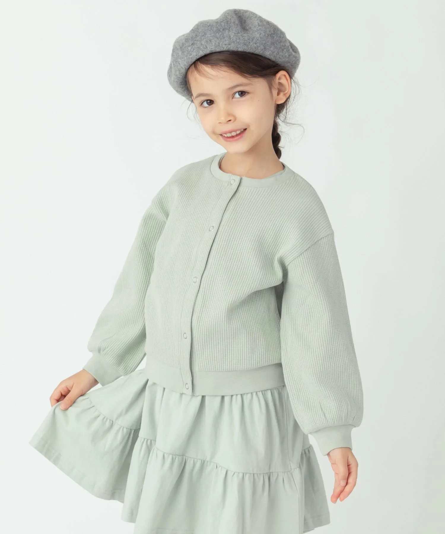 Вафельный кардиган Ever Closet, цвет Pale Green