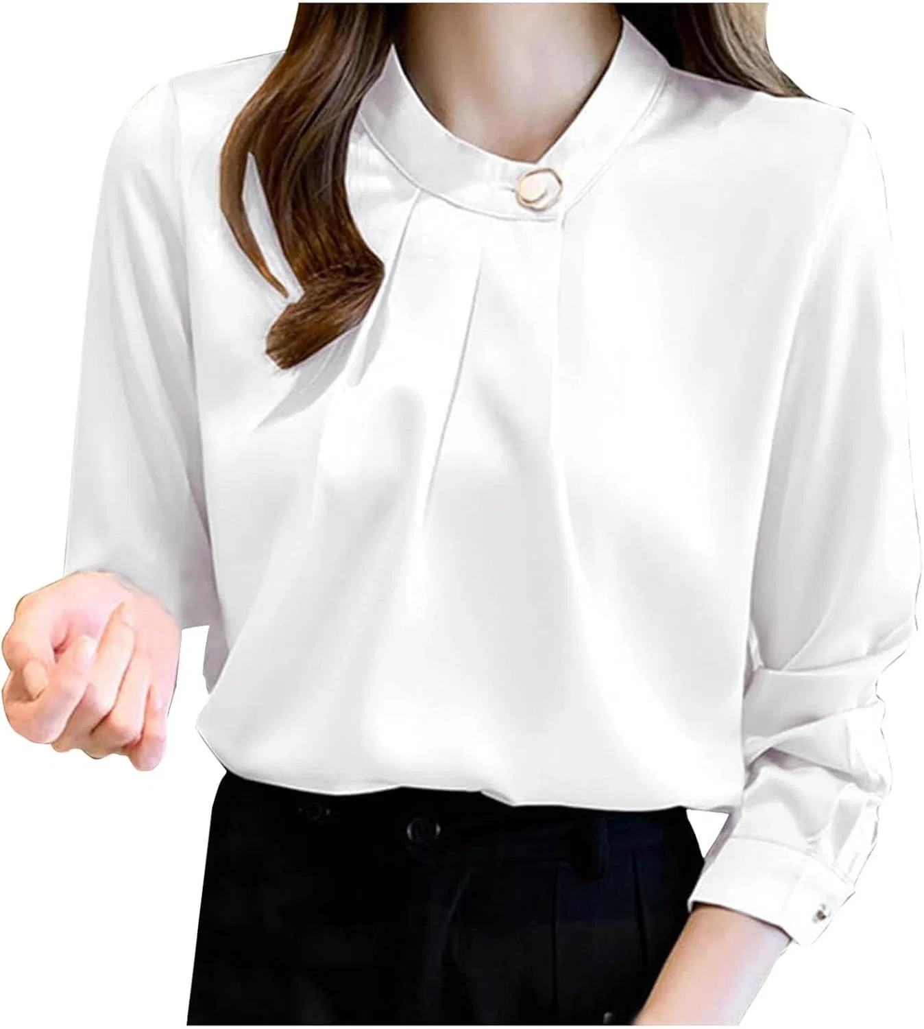 Блуза женская из коллекции Autumn Fashion Formal Work, белый