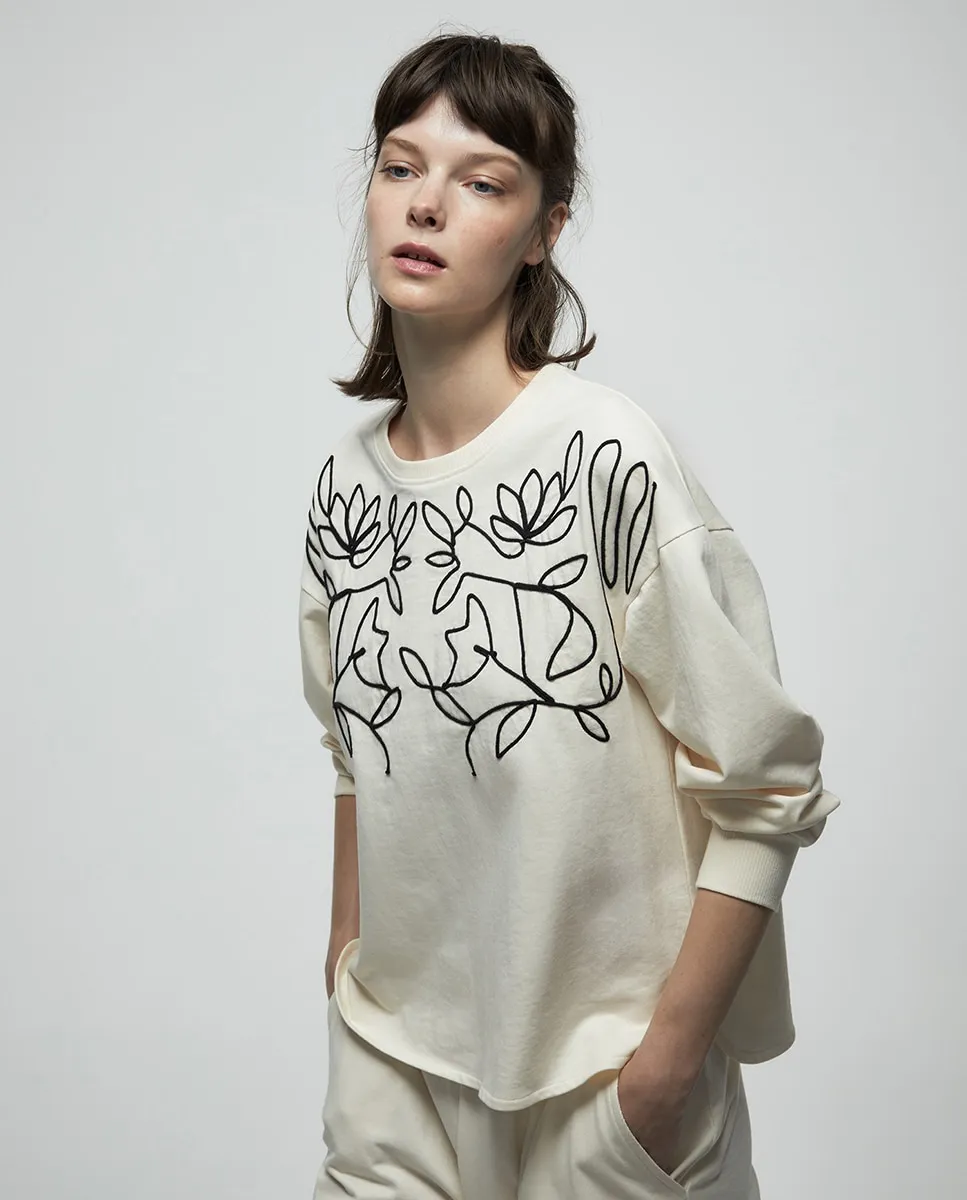 

Костюм с толстовкой и шнурком Sfera, светло-бежевый