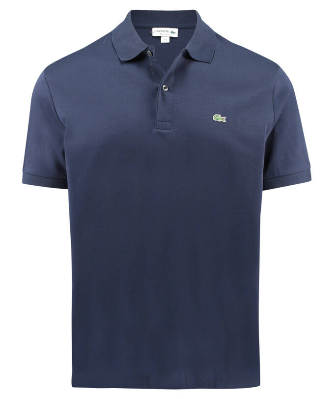 

Рубашка поло стандартного кроя с короткими рукавами Lacoste, синий
