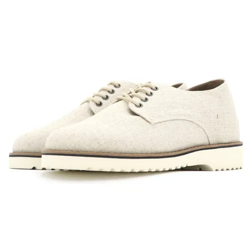 Мужские туфли дерби из льна SUPENER Viper Ma/Linen Derby Beige — фото 3
