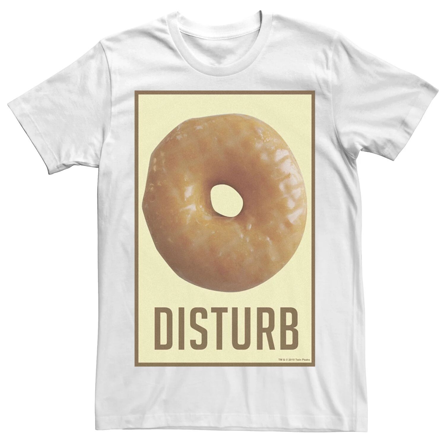 

Мужская футболка Twin Peaks Donut Disturb Licensed Character, белый