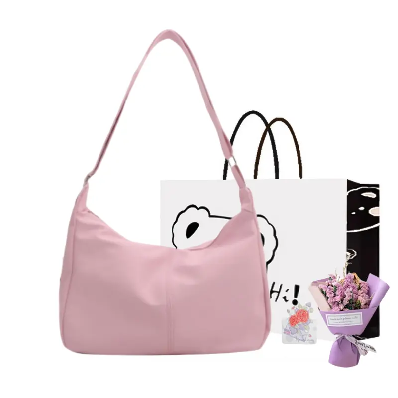 

NX DOUGHNUT Сумка шоппер унисекс разноцветная, Pink+Exclusive Shopping Bag+Greeting Card+Dried Flower