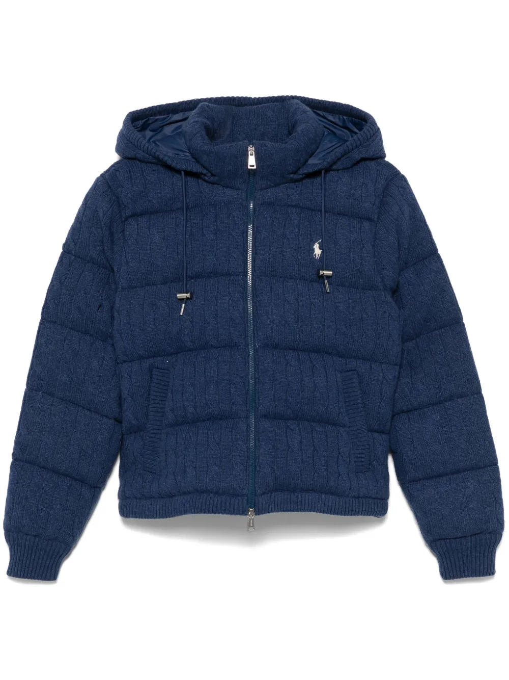 

Пуховик с капюшоном POLO RALPH LAUREN, синий