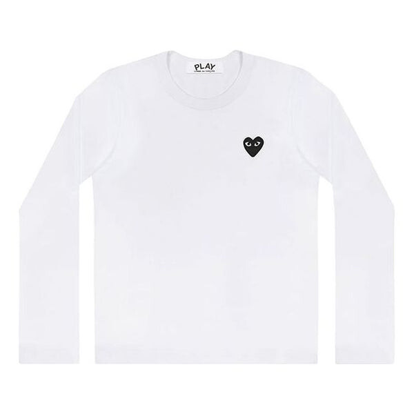 

Футболка small logo long sleeves tee 'white black' Comme Des Garcons Play, белый