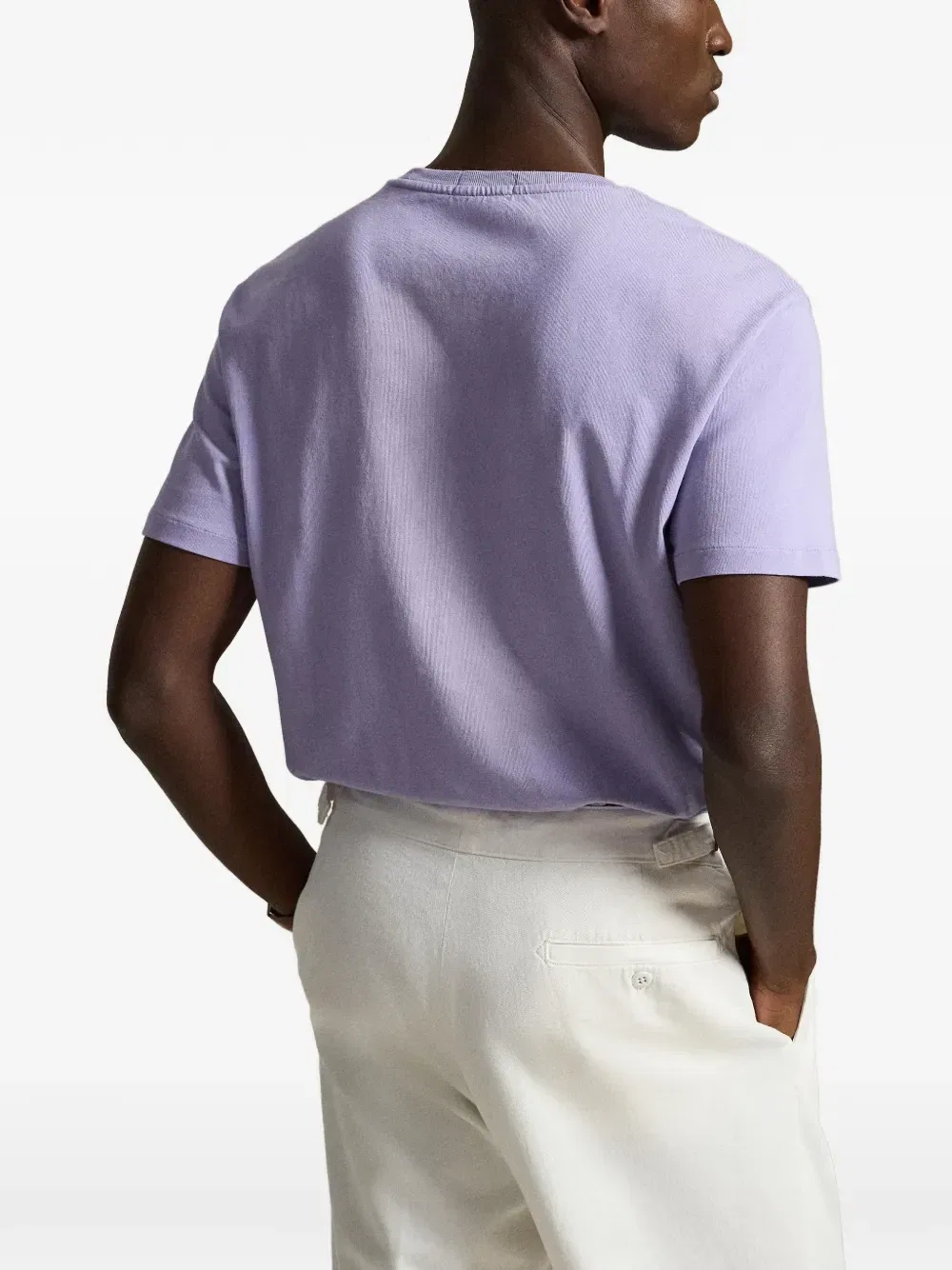 Футболка с вышивкой Pony POLO RALPH LAUREN, фиолетовый — фото 4