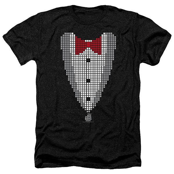

Футболка adult heather с принтом big bang theory pixelated tux Licensed Character