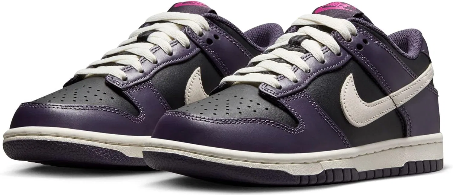Кроссовки детские Nike Dunk Low, цвет Black/Dark Raisin/Sail/Pale Ivory — фото 3