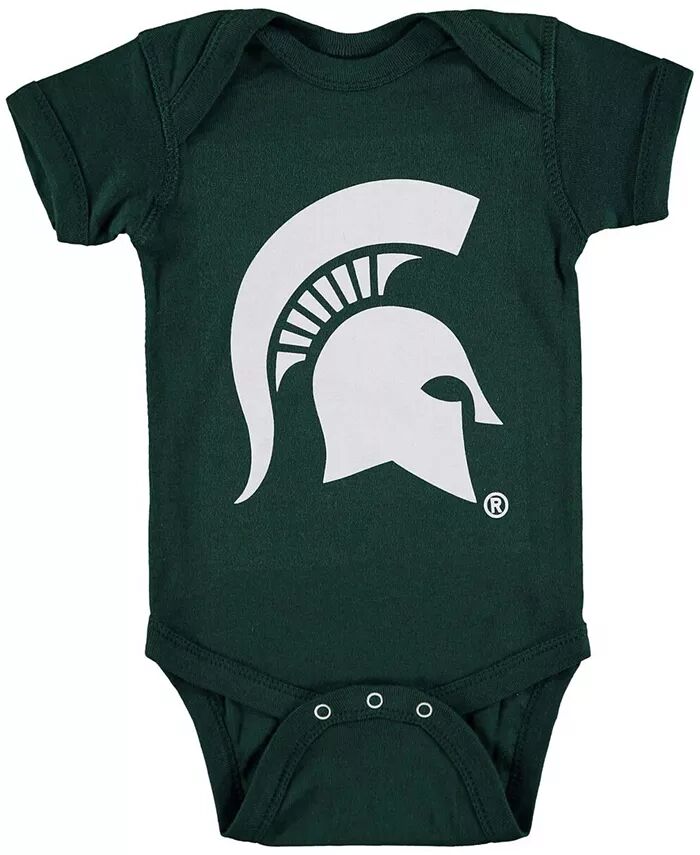 

Зеленый комбинезон Michigan State Spartans с большим логотипом для мальчиков и девочек Two Feet Ahead