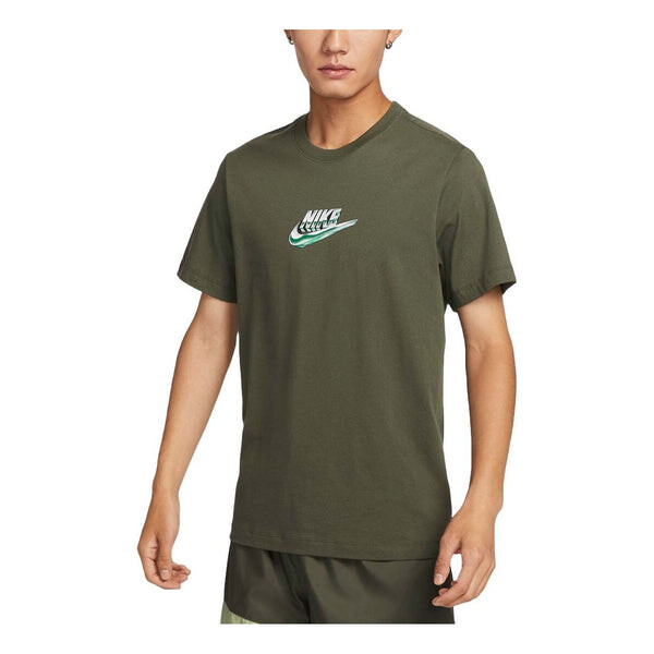 

Футболка спортивная одежда графические Футболка азиатские размеры Nike, зеленый