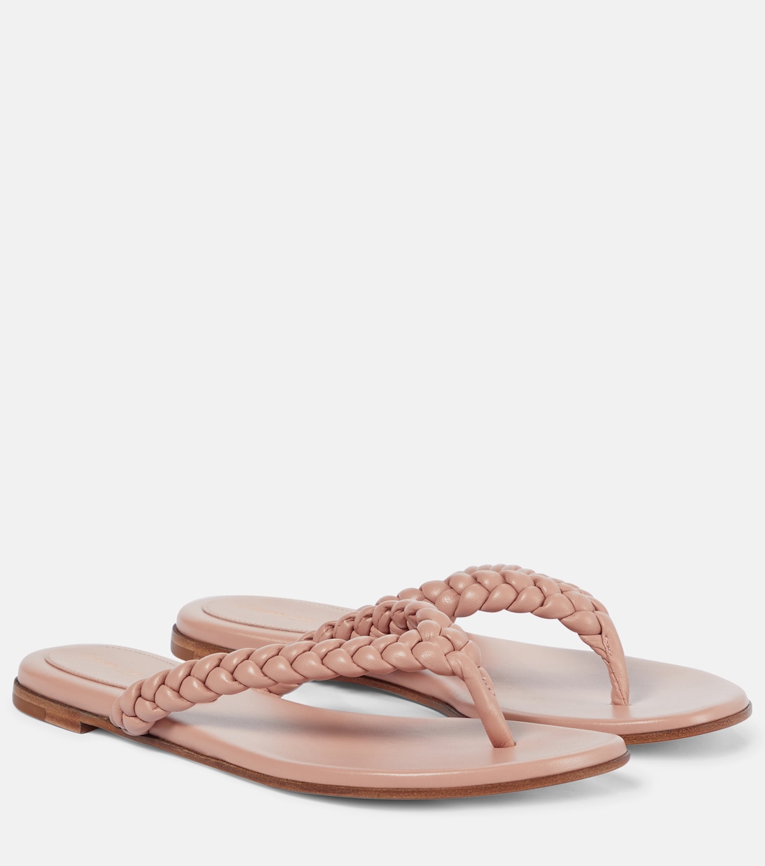 Сандалии Tropea из кожи Gianvito Rossi, Peach