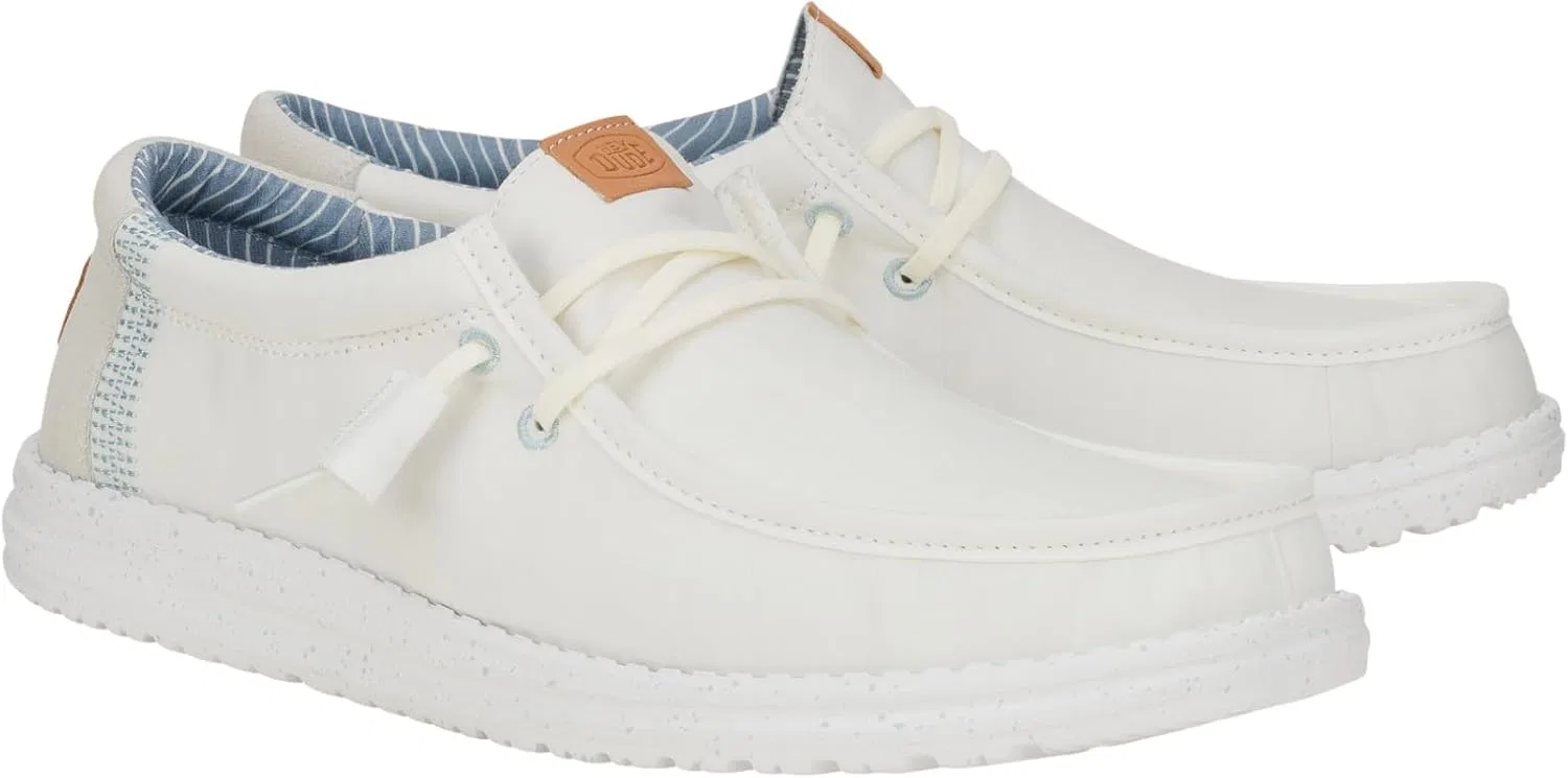 Мужские слипоны Heydude Wally Elevated Basics в стиле мокасин, White — фото 2