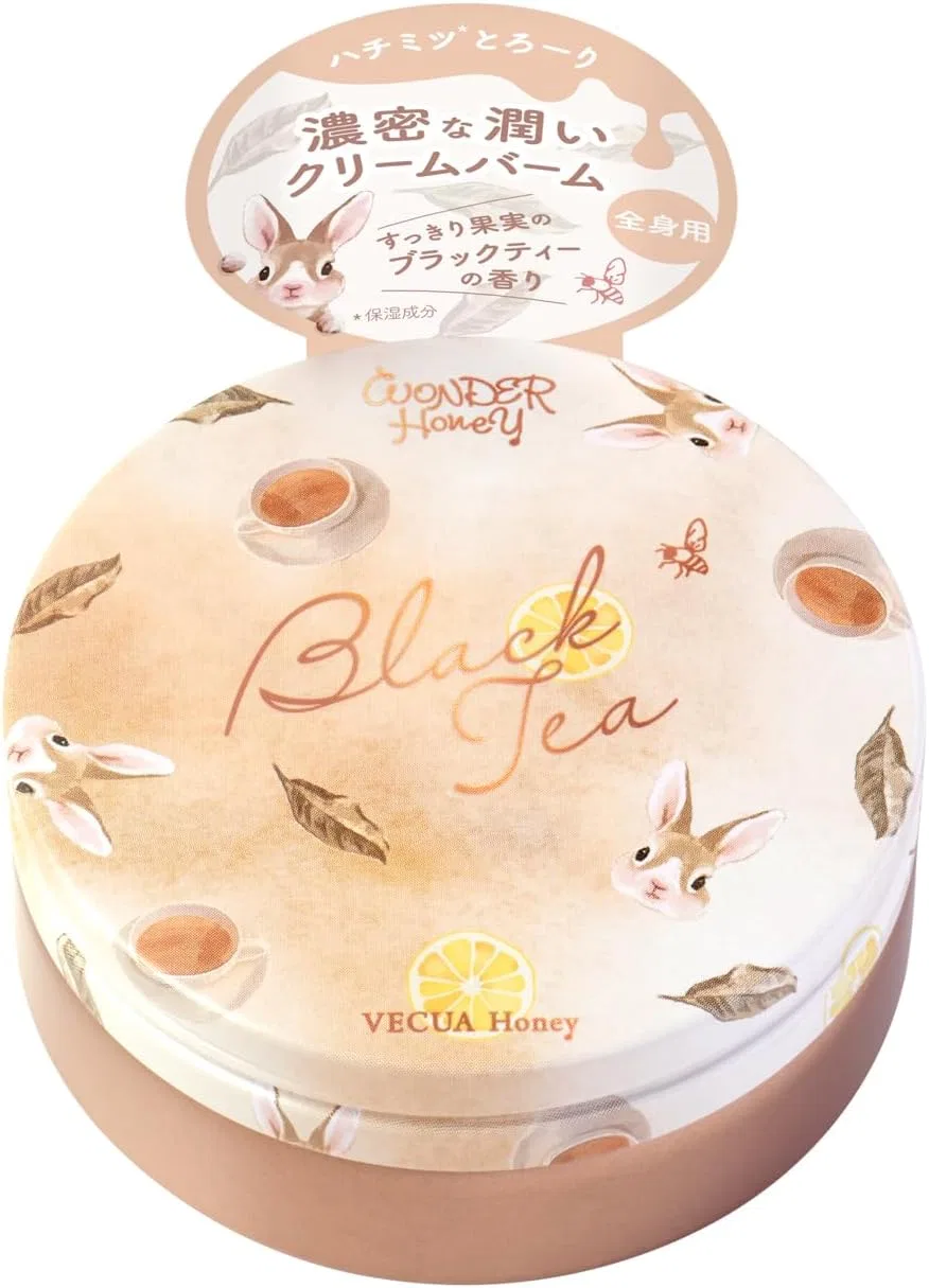 Бальзам для губ и тела VECUA Honey Wonder Honey Concentrated Honey Marché Cream Balm 75 г, освежающий фруктовый черный чай