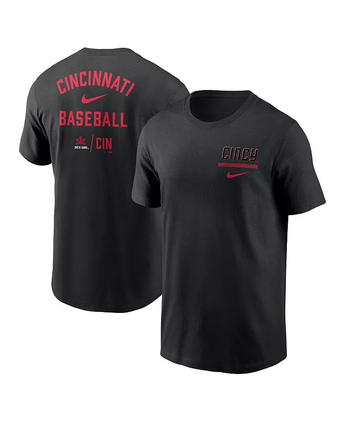 

Мужская черная футболка Cincinnati Reds 2023 City Connect Double T-shirt Nike