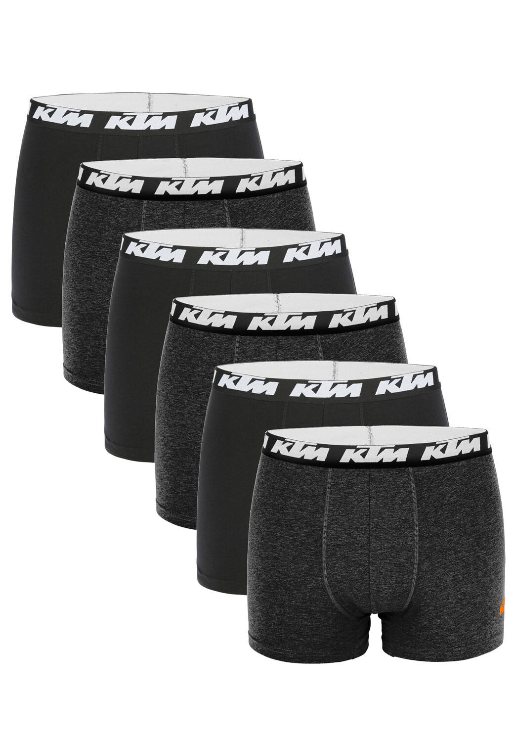 

Боксеры KTM s Pack X2 Man Cotton 6P, цвет Dark Grey/Black