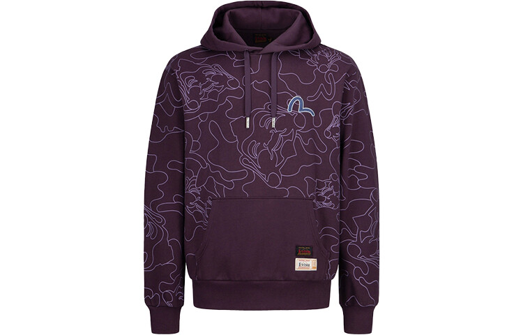 

Толстовка унисекс Evisu, фиолетовый