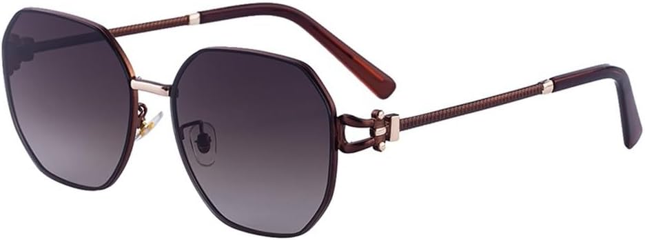 

Солнцезащитные очки большого размера в форме щита, квадратная оправа, ретро-многоугольные солнцезащитные очки для улицы, защита от УФ-излучения UV400 WNCKSQ, C2browngray