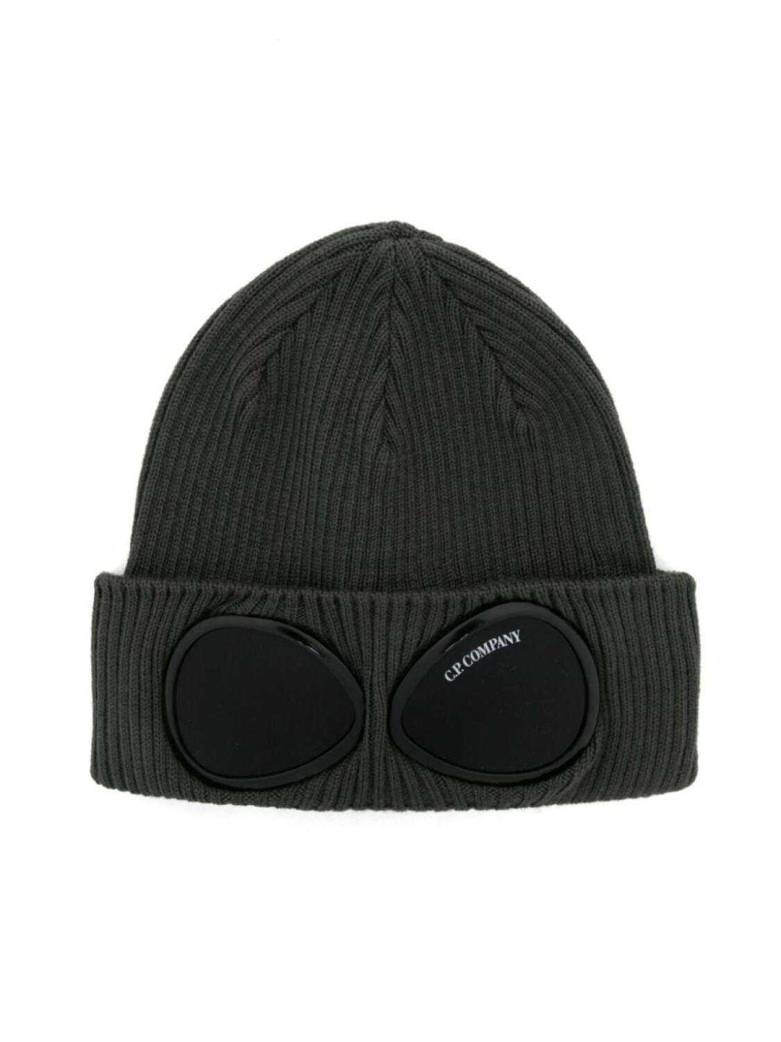 

C.P. Company Kids шапка бини с декором Goggles, зеленый