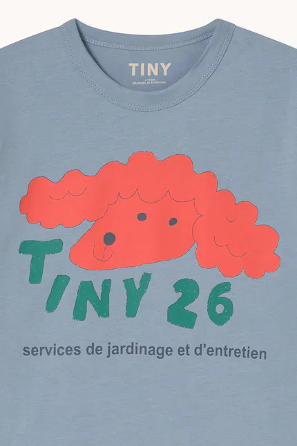 Футболка с принтом Red Dog Graphic Tee Tinycottons, синий — фото 4