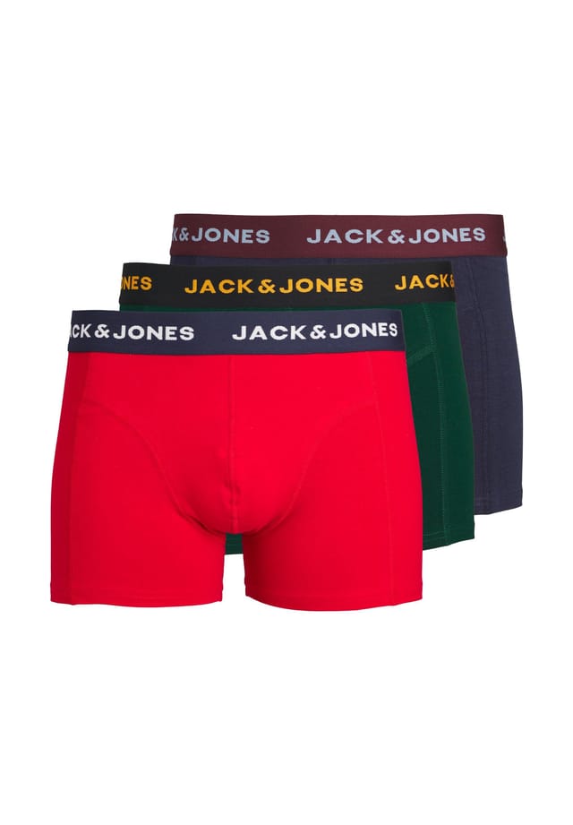 

Трусы джеймс транки упаковка из 3 шт. Jack & Jones, мультиколор