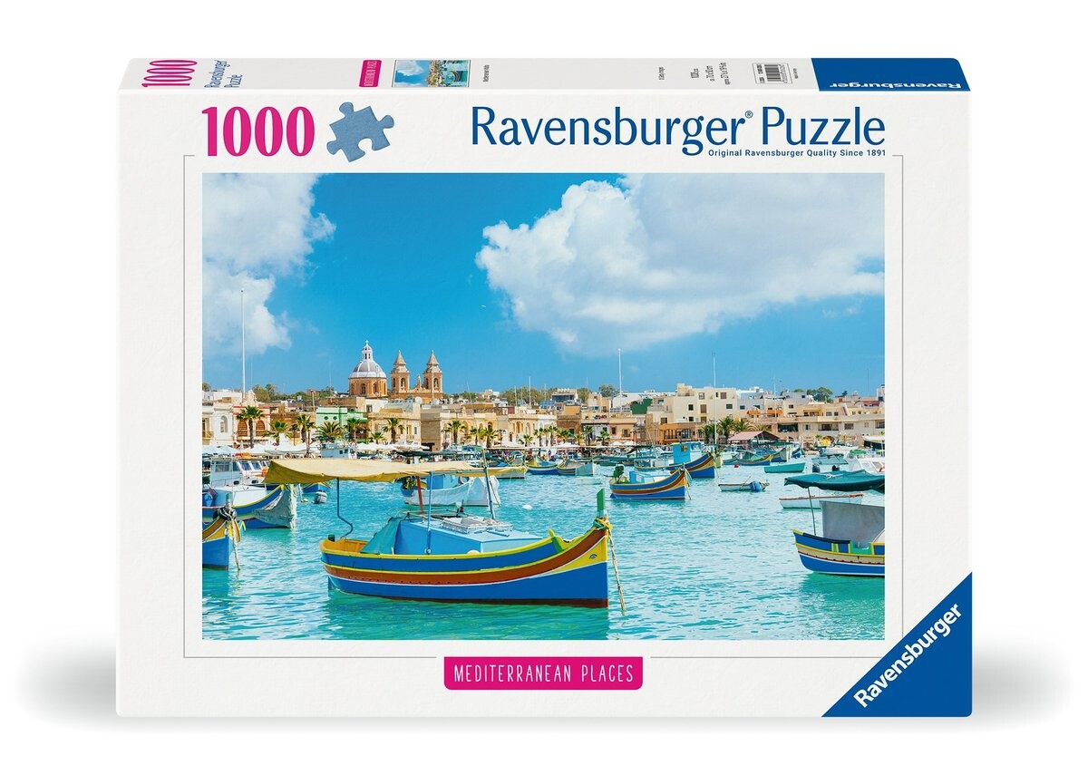 

2D пазл, Средиземноморье Мальта, 1000 деталей Ravensburger