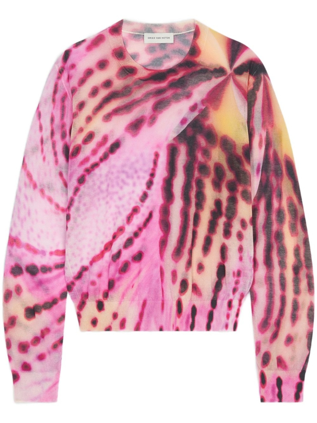 

DRIES VAN NOTEN джемпер с цветочным принтом, розовый