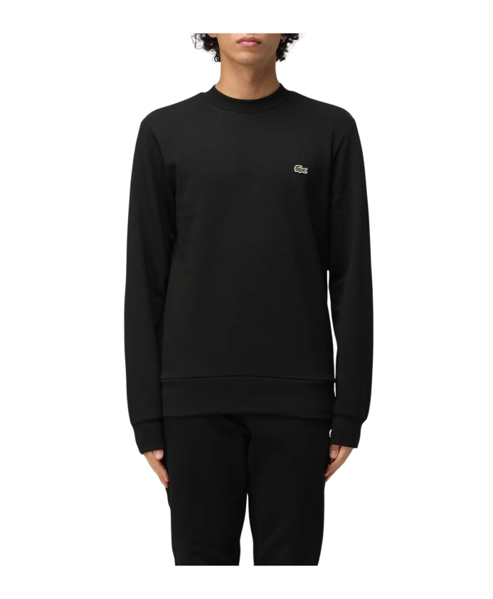 

Классическая толстовка с круглым вырезом Lacoste, черный