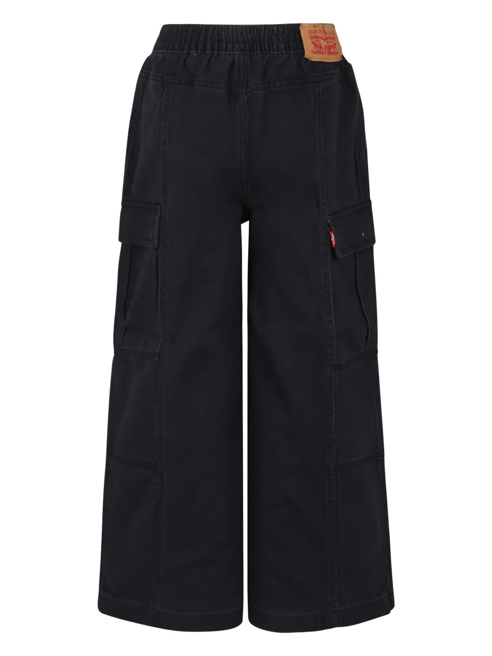 Широкие джинсы с нашивкой-логотипом Levi's Kids, серый — фото 2