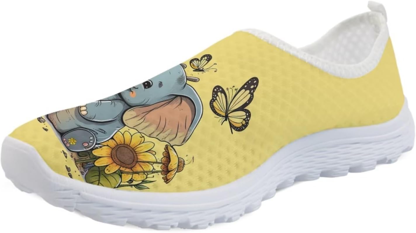 

Детские кроссовки на шнуровке унисекс для бега, повседневной ходьбы, тенниса, спорта и школы Viewamoon, Elephant