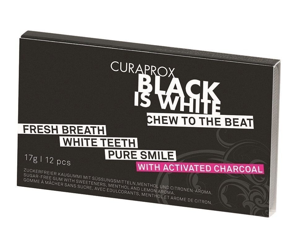 

Curaprox Black is White жевательная резинка, 1 шт.