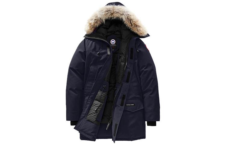 

Мужской пуховик Canada Goose, темно-синий