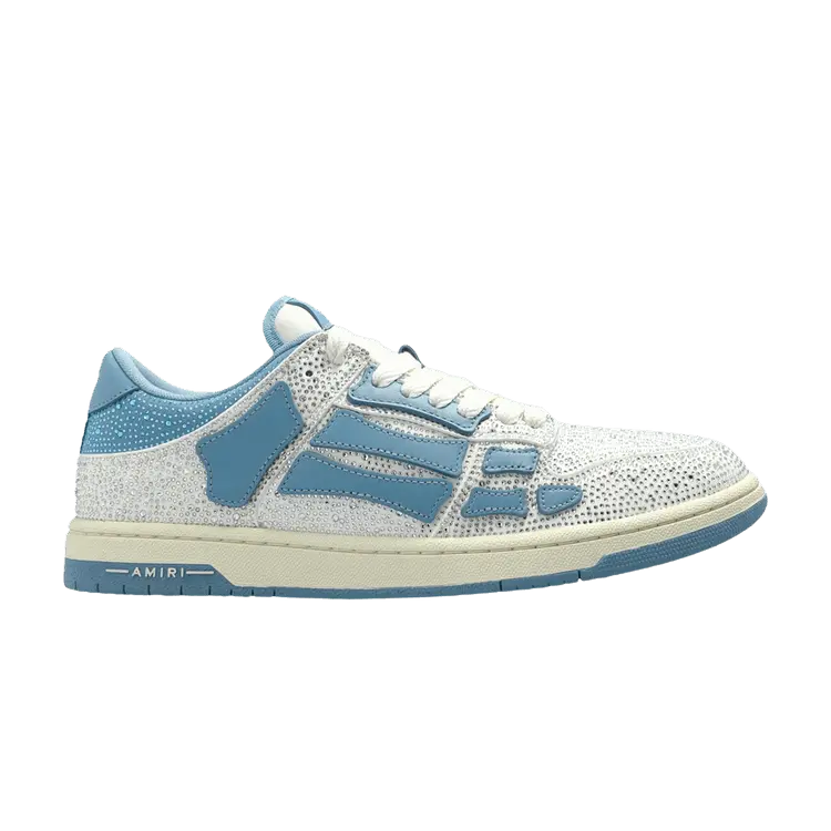 

Кроссовки Amiri Skel Top Low, Crystal Embellished - White Blue