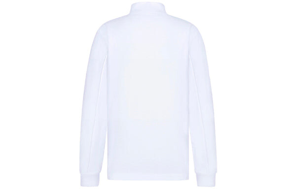 Футболка men's ss22 logo plain weave knit long sleeves white t-shirt Dior, белый — фото 2
