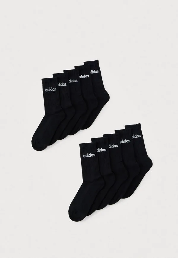 Носки linear crew унисекс, упаковка из 10 пар. Adidas Performance, Black/White