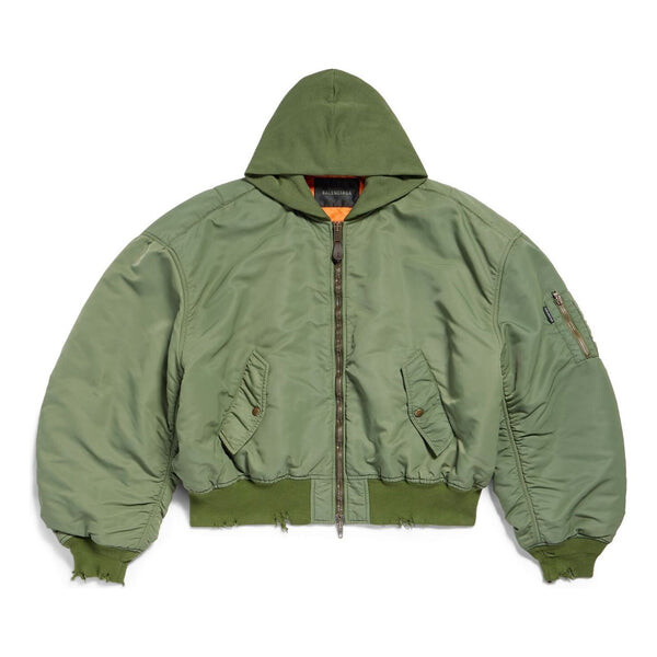 

Куртка bomber jacket 'dark green' Balenciaga, зеленый