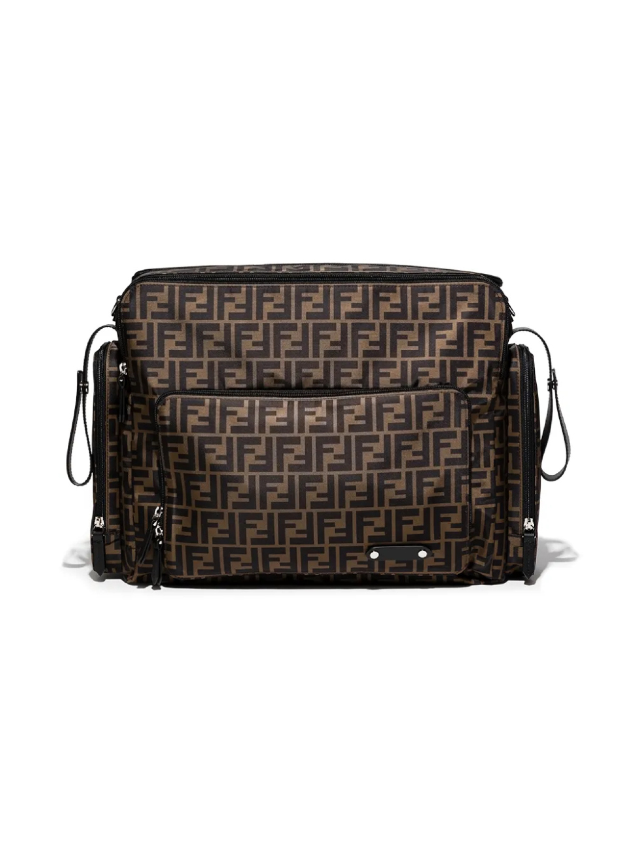 

Пеленальная сумка с логотипом FF Fendi Kids, коричневый