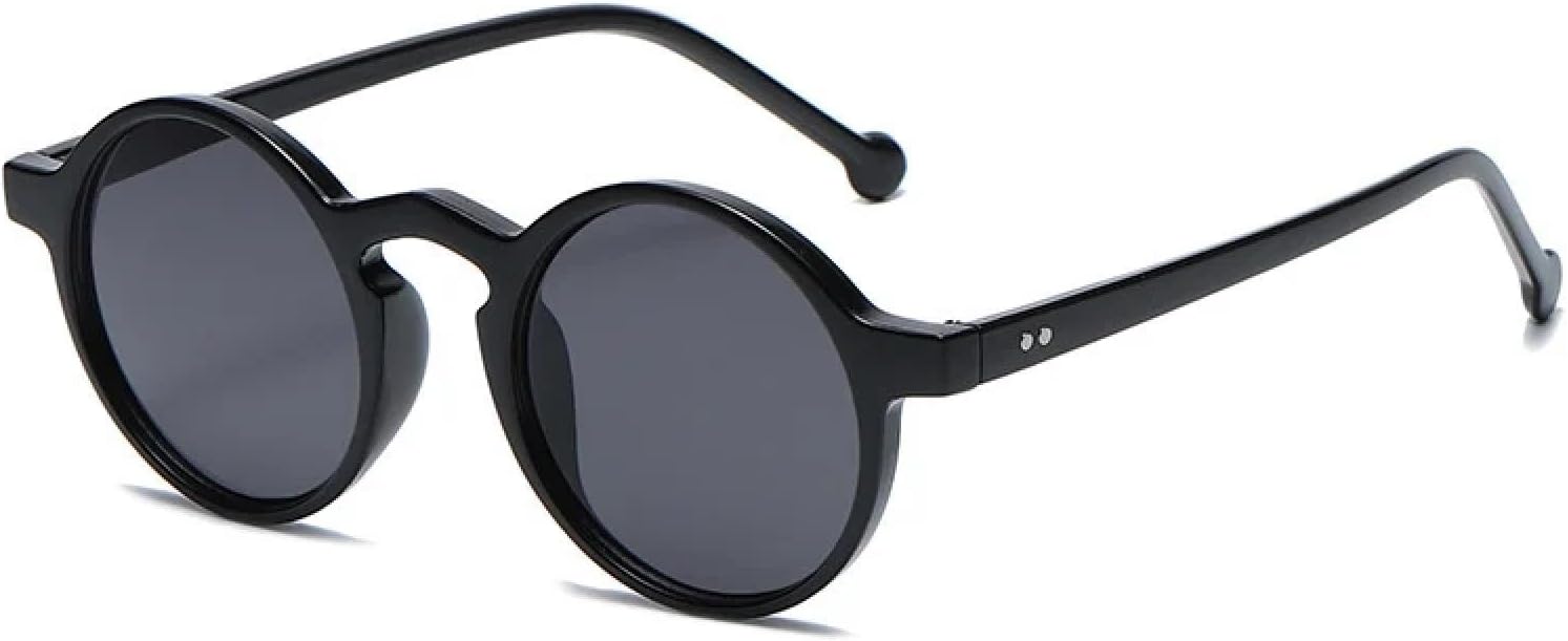 

Солнцезащитные очки с защитой от УФ-излучения UV400 | Круглые линзы зеленого и черного цвета | для женщин и мужчин, для занятий спортом на открытом воздухе и вождения DSVIGF, Black-black