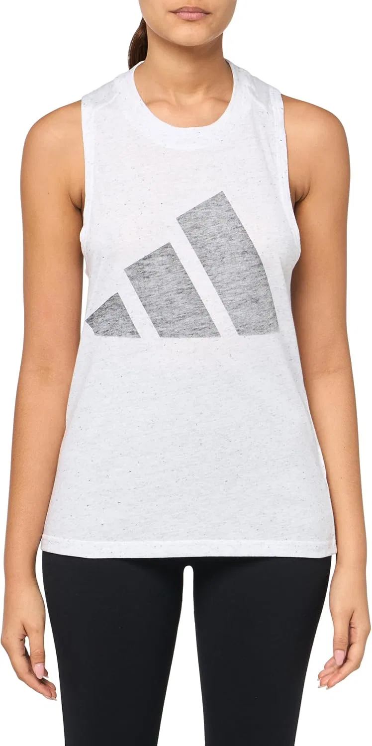 Топ майка adidas Essentials Tank Top, White/Black — фото 3