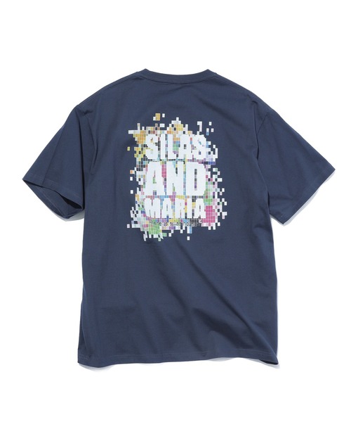 

Футболка с коротким рукавом, логотип, PIXCEL SILAS, темно-синий