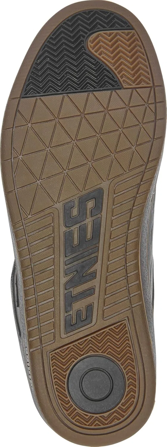 Скейтбордические кроссовки Etnies Kingpin 2K - низкие, на чашеобразной подошве, с прочной амортизацией, в стиле 2000-х, Grey Black Gum — фото 4