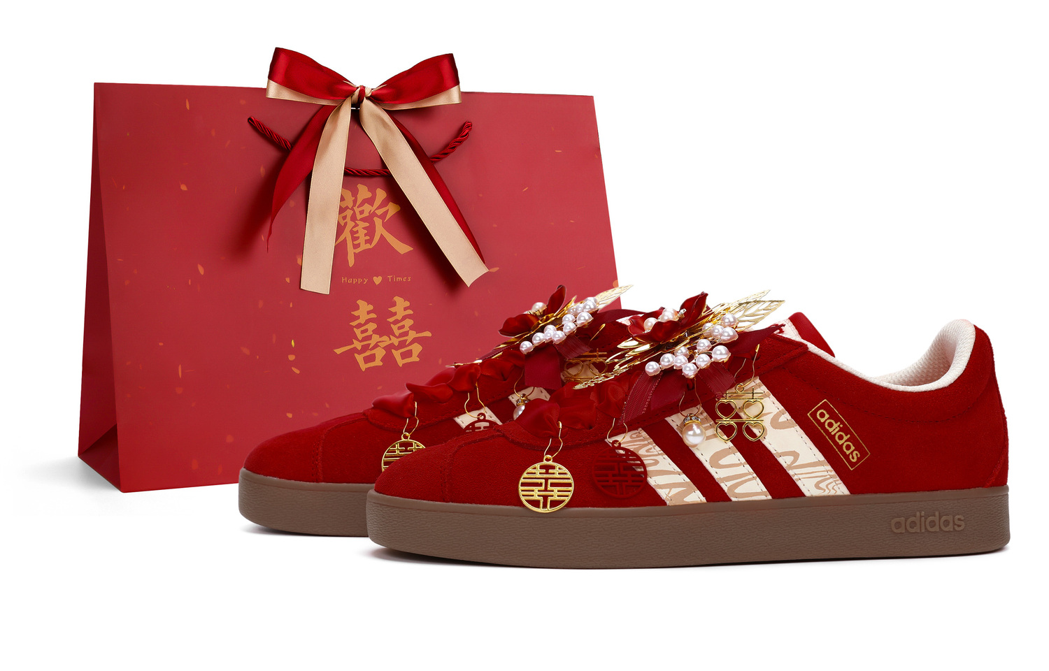 

Adidas Классические скейтбордистские кроссовки VL Court, унисекс, красные
