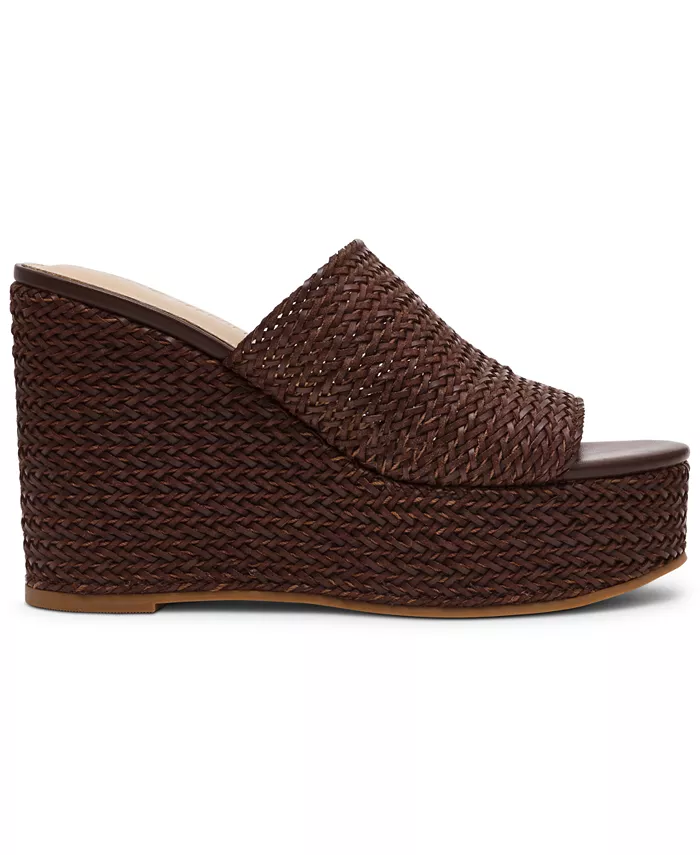 Женские шлепанцы Cassi на платформе и танкетке Steve Madden, серый — фото 2