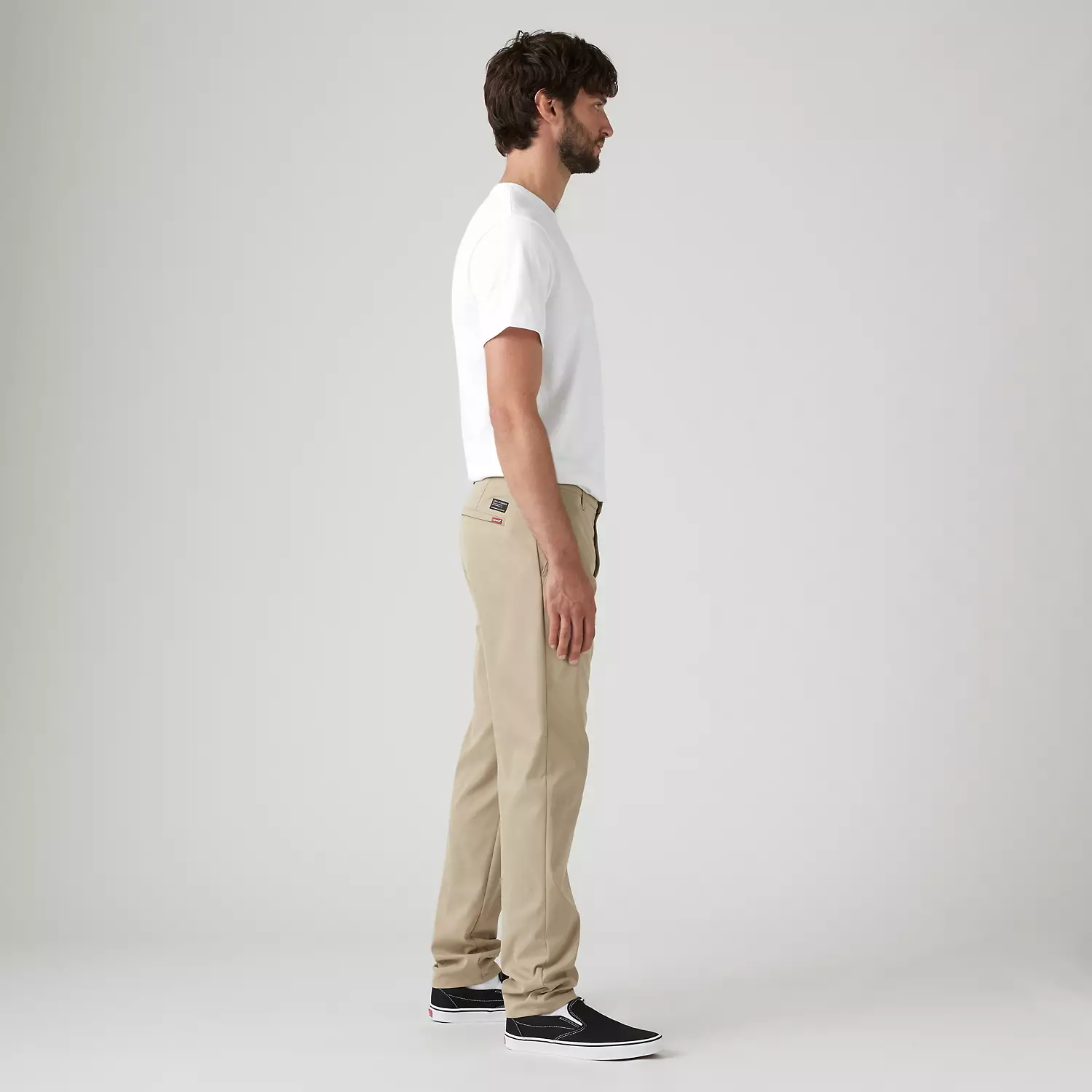 Мужские брюки Levi's XX Chino Standard Taper Tech+, цвет True Chino - White — фото 4