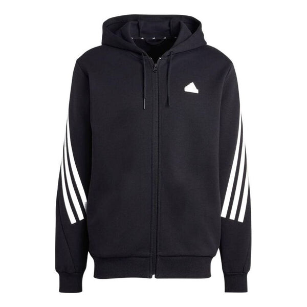 

Куртка future icons 3 полоски полная молния толстовка куртка Adidas, черный