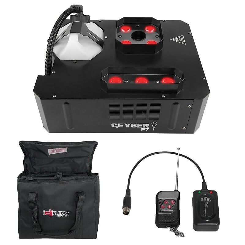 

Дымогенератор Chauvet Chauvet DJ Geyser P7 RGBA+UV Pyrotechnic Effect Fog Machine w Carry Case