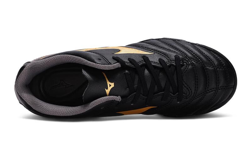 Детские футбольные бутсы Mizuno Monarcida GS, Black/Gold — фото 4